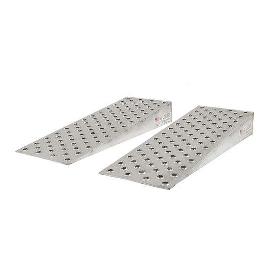 10k-PUNCH-WEDGE HD Ramps Aluminum Shipping Container Wedge Ramps - 10000 lb Capacity