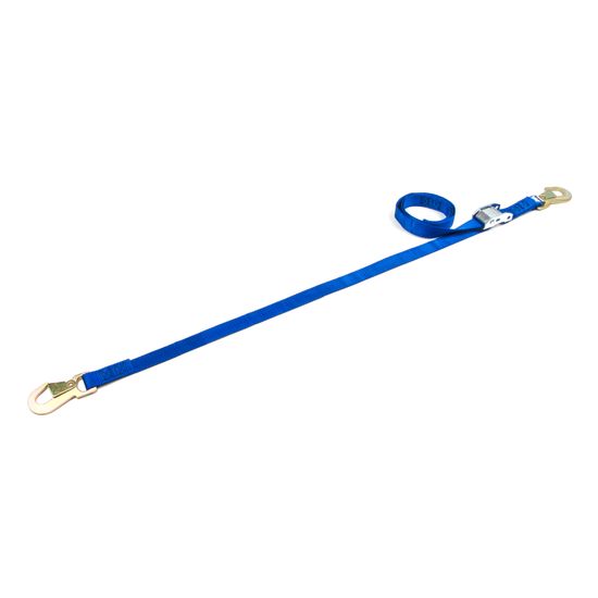 1IN-CAM-W-FL-SP-HK 1 Cam Tie-Down Strap with Flat Snap Hook