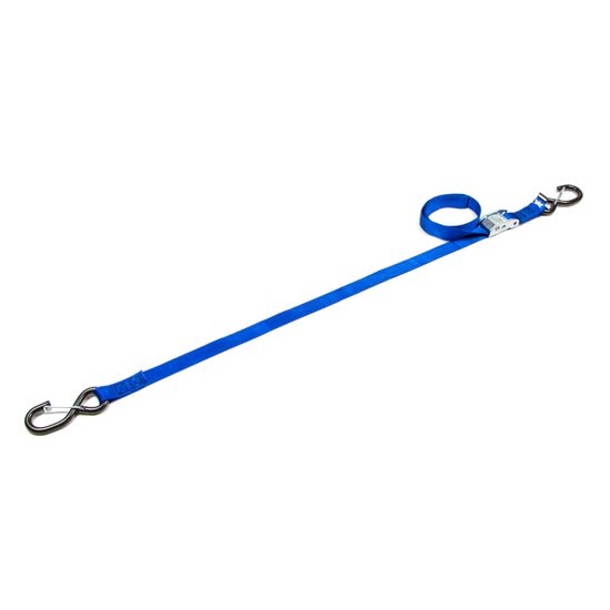 1IN-CAM-W-S-HK-KPR 1 Cam Tie-Down Strap with S-Hook  Keeper