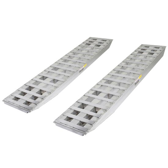 23-18-096-02-02-LL 8 L x 18 W Aluminum Ramps Double Pin-On Ends - 23500 lb Weight Cap