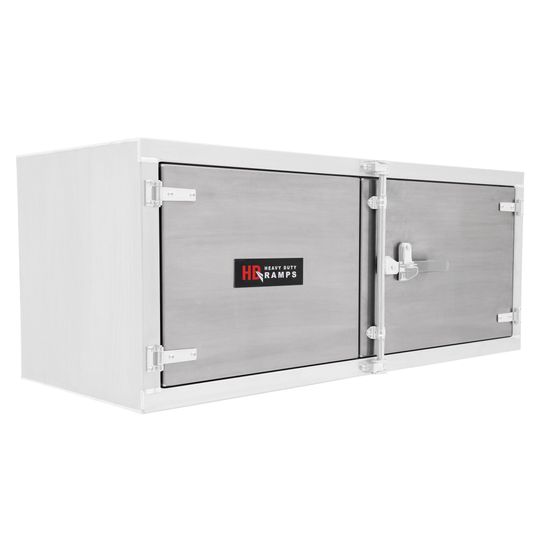 DOOR-242460-P Polished Aluminum Door Upgrade for 60 W x 24 H Trailer Cabinet