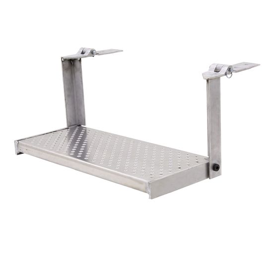FTS-11-26-TS7 26 W Folding Aluminum Punch Plate Trailer Step