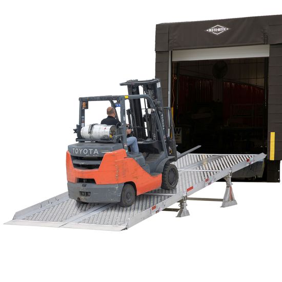 Stowable Ramp Portable Truck Ramp And Platform Hydraulic Movable Heavy Duty Work