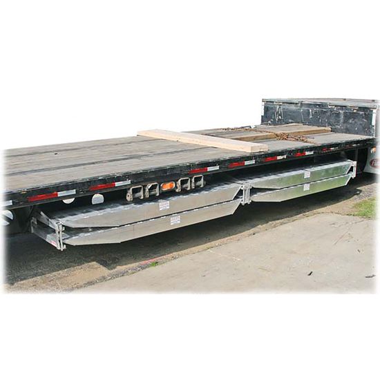 RAMP-HANGER-DBL-6 Bolt-On Semi-Trailer Loading Ramp Storage Brackets for Two 6 Ramps