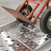 01-26-144-06-WALK-P 12 Long x 26 Wide - 1500 lb Capacity Plate-End Aluminum Punch Plate Walk Ramp 6