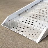 01-37-168-06-WALK-P 14 L x 405 W Aluminum Punch Plate Walk Ramp Plate End - 1250 lb Cap 4