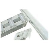 02-12-144-06-S 12 L x 12 W Aluminum Plate End Folding Smart Car Trailer Ramps - 2000 lb per axle Capacity 6