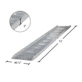 02-37-144-06-WALK-P 12 L x 405 W Aluminum Punch Plate Walk Ramp Plate End - 1500 lb Cap 6