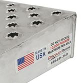 10-16-036-WEDGE 36 L x 16 W Aluminum Shipping Container Wedge Ramps - 10000 lb Cap 5