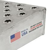 10-16-048-WEDGE 48 L x 16 W Aluminum Shipping Container Wedge Ramps - 10000 lb Cap 5