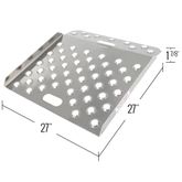 CR-01-27-27-P-TS4 27 L x 27 W Aluminum Curb Ramp with Heavy-Duty Traction - 750 lb Cap 6