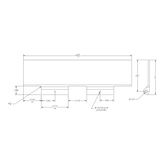 MF3-14457-BT 12 L x 57 W Folding Aluminum Three-Ramp System for Box Trucks  3000 lb per Axle 9