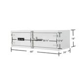 TC-182460-DP 60 x 24 x 18 Diamond Plate Underbody Trailer Toolbox  Lockable 2