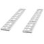 02-12-072-046-S 6 L X 12 W Aluminum Car Trailer Ramps HookPlate Hybrid End Stub Foot - 2500 lb Per Axle