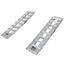 03-12-048-046 4 L X 12 W Aluminum Car Trailer Ramps Hook  Plate Hybrid End Knife Foot - 3000 lb Per Axle