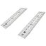 04-15-072-04 6 L X 15 W Aluminum Car Trailer Ramps Hook End Knife Foot - 4000 lb Per Axle