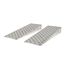 10-16-048-WEDGE 48 L x 16 W Aluminum Shipping Container Wedge Ramps - 10000 lb Cap