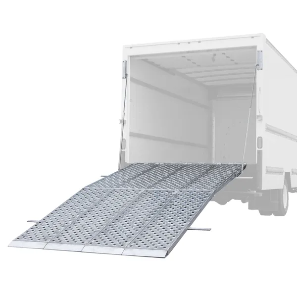 12’ L x 76” W Folding Aluminum Four-Ramp Box Truck System | Heavy Duty ...